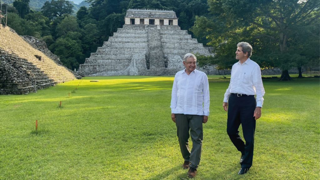 México Prometió Acelerar Metas Climáticas Después De Visita De John Kerry. Foto: Twitter @lopezobrador_.