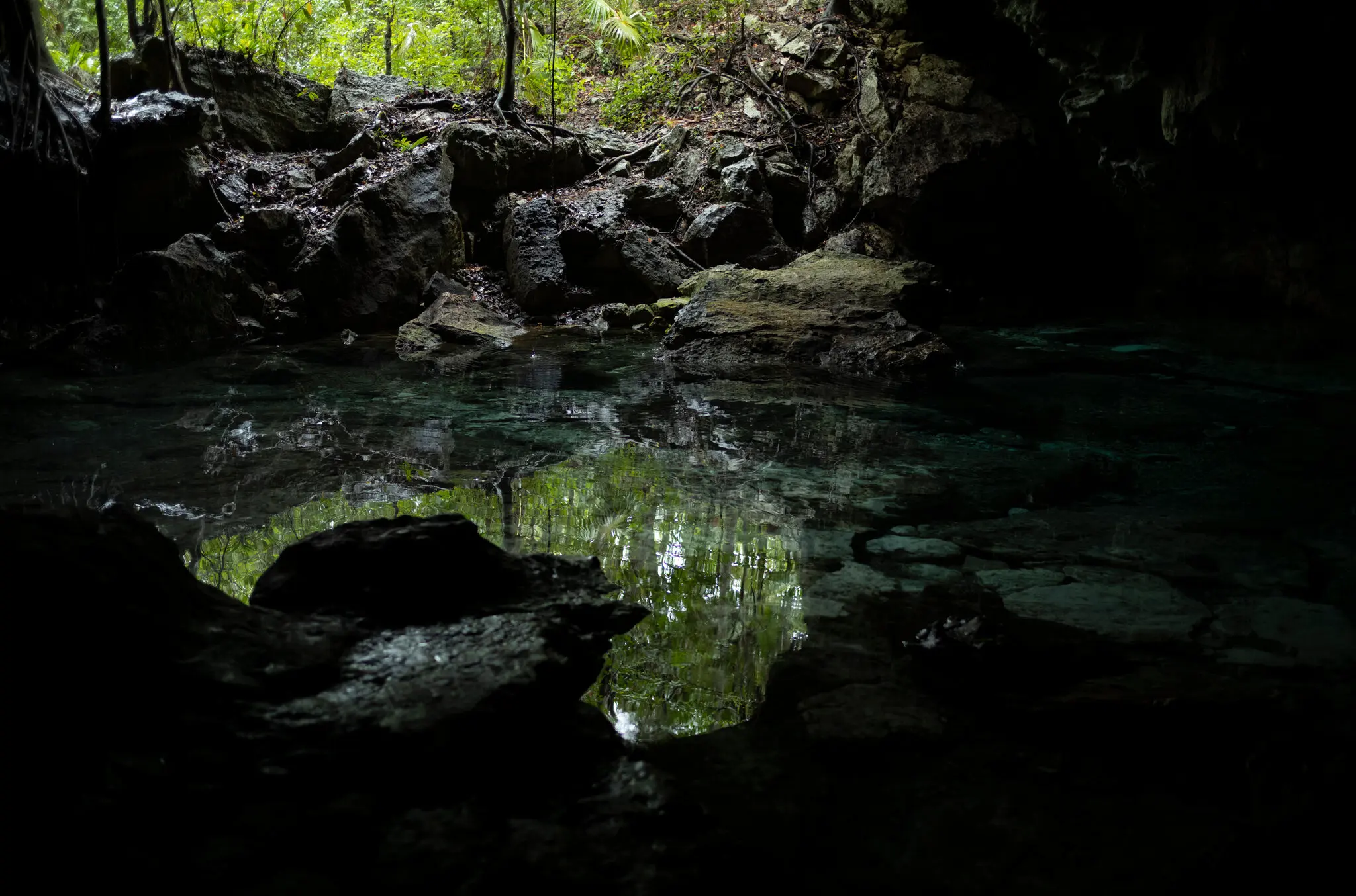 Un cenote en Chemuyil