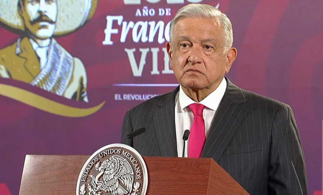 Andrés Manuel López Obrador en conferencia matutina
